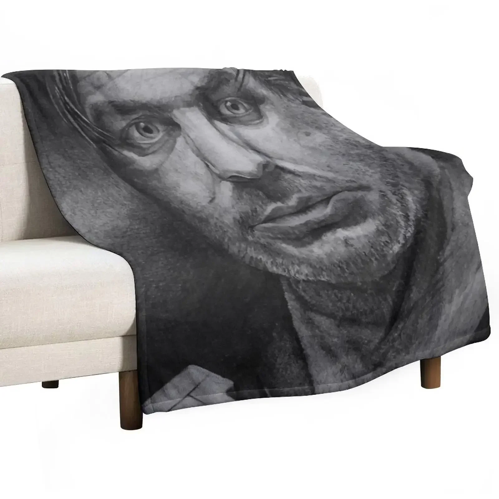 TIll Lindemann Portrait Throw Blanket Plaid on the sofa Sofas Plush Soft Big Blankets