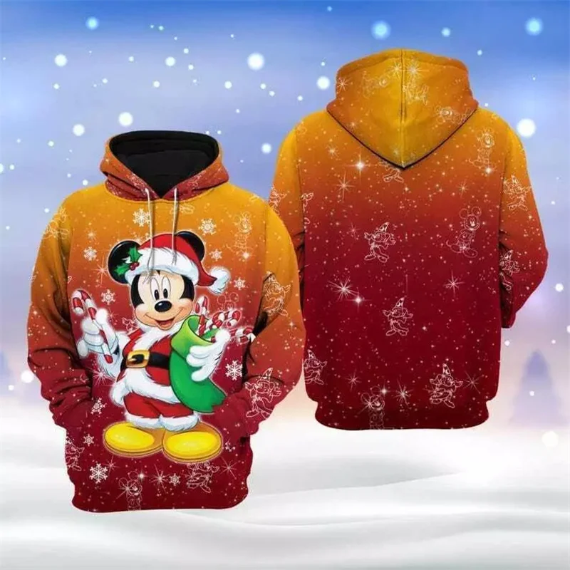 Men's and Women's Cartoon Disney Snoopy 3D Printed Hoodie Ins Style Long-sleeved Sweatshirt Fashionable Casual Children 2025