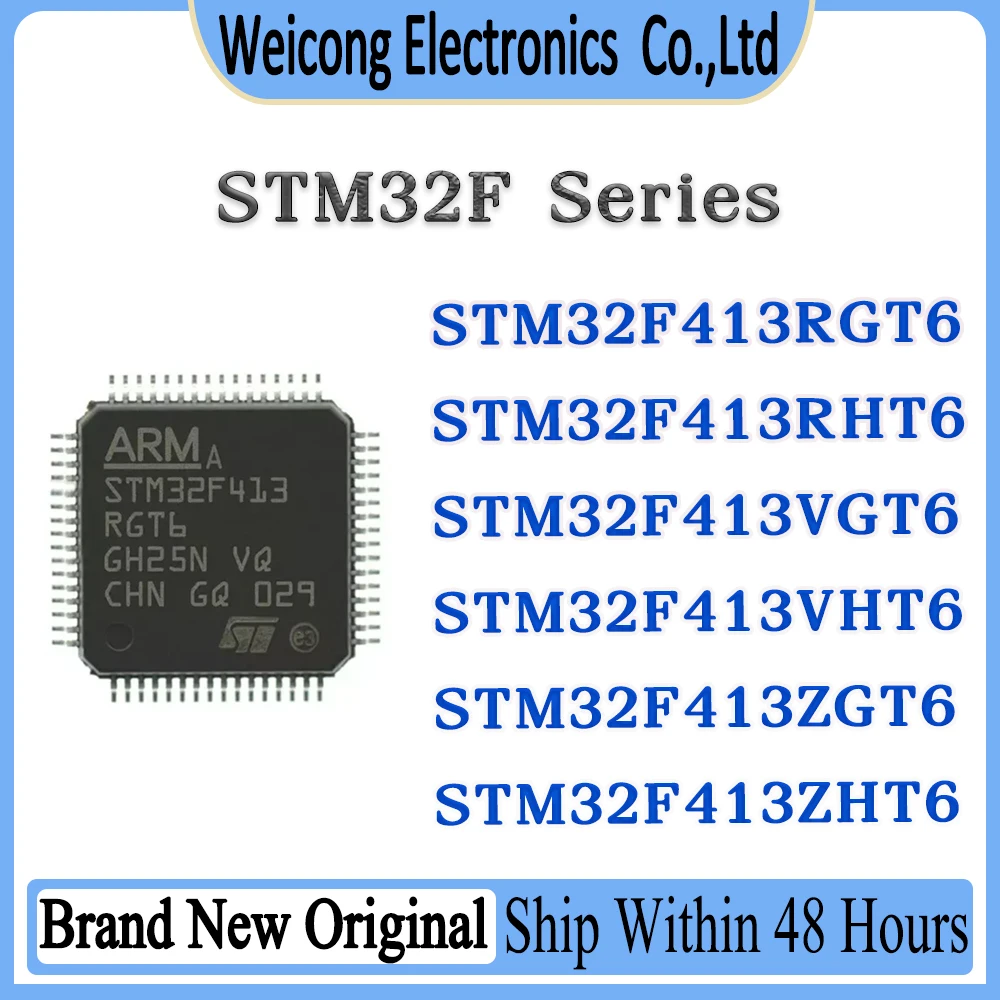 STM32F413RGT6 STM32F413RHT6 STM32F413VGT6 STM32F413VHT6 STM32F413ZGT6 STM32F413ZHT6 STM32F413 STM32F STM32 STM IC MCU LQFP Chip