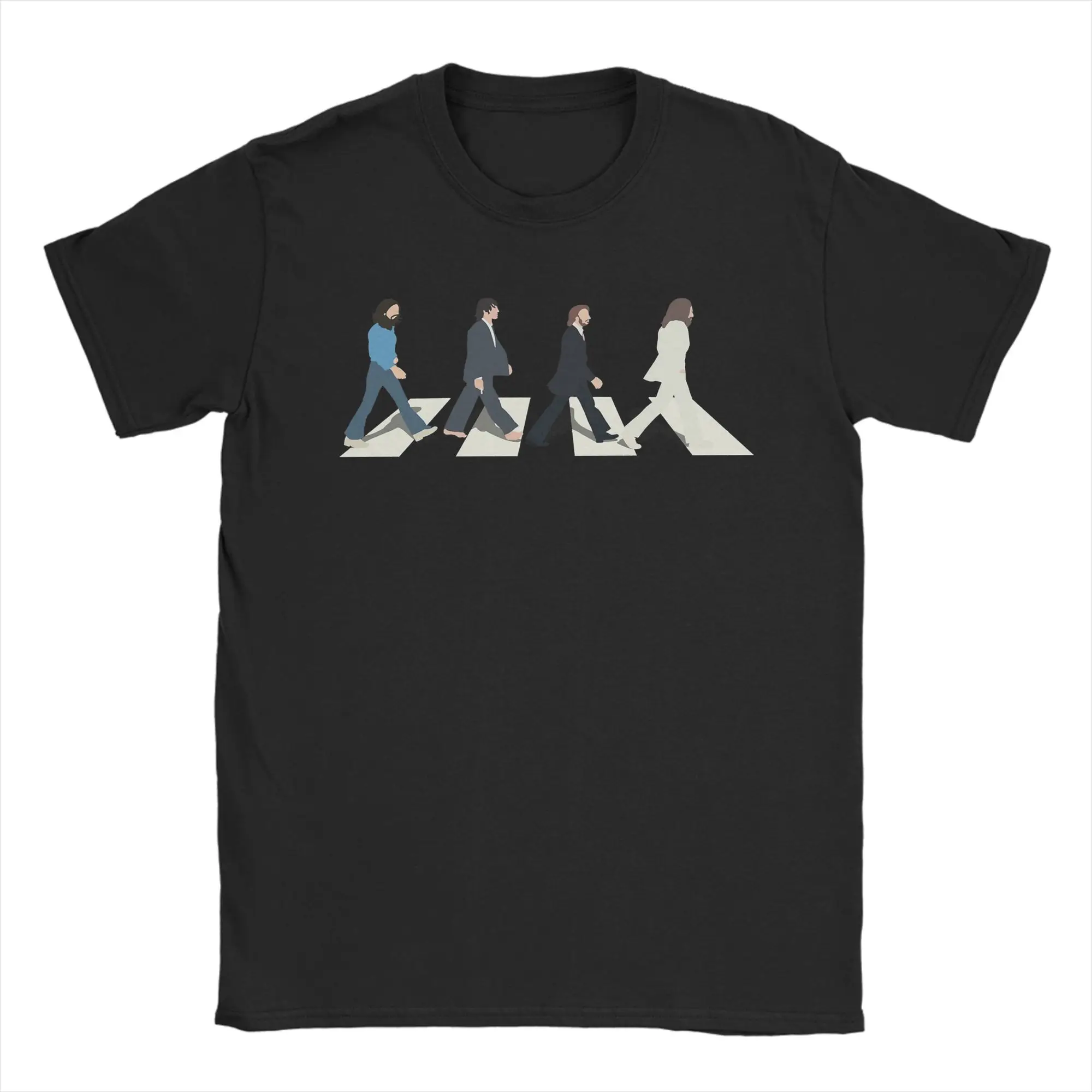 Men's T-Shirt Beatled Casual Cotton Tees Short Sleeve  T Shirts Crewneck Clothes Plus Size