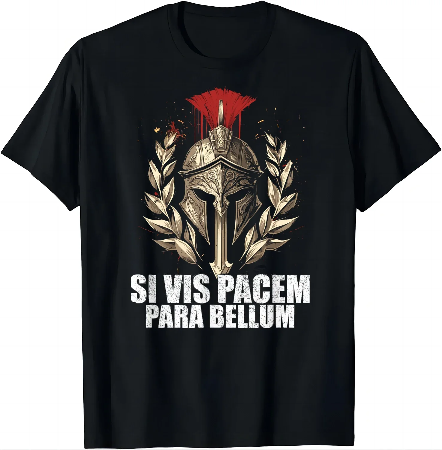 Si Vis Pacem Para Bellum | Latin Wisdom Proverb T-Shirt  Graphic T Shirts  Men Clothing  Camiseta Hombre