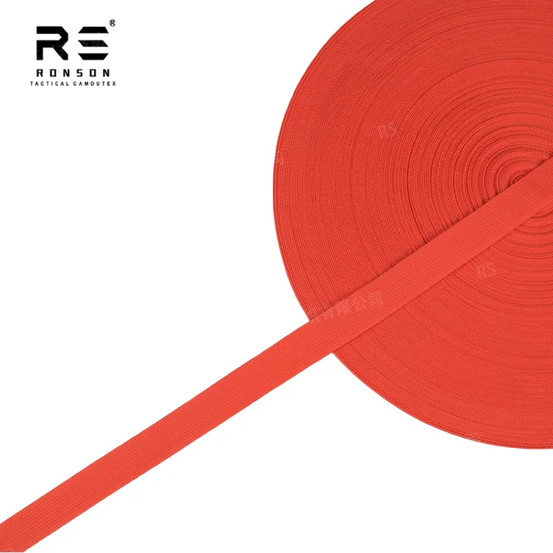 25MM breedte nylon band Chinese fabriek directe verkoop Duurzaam gebruik voor bagage en tactische uitrusting Riem geweven hulp redding rood