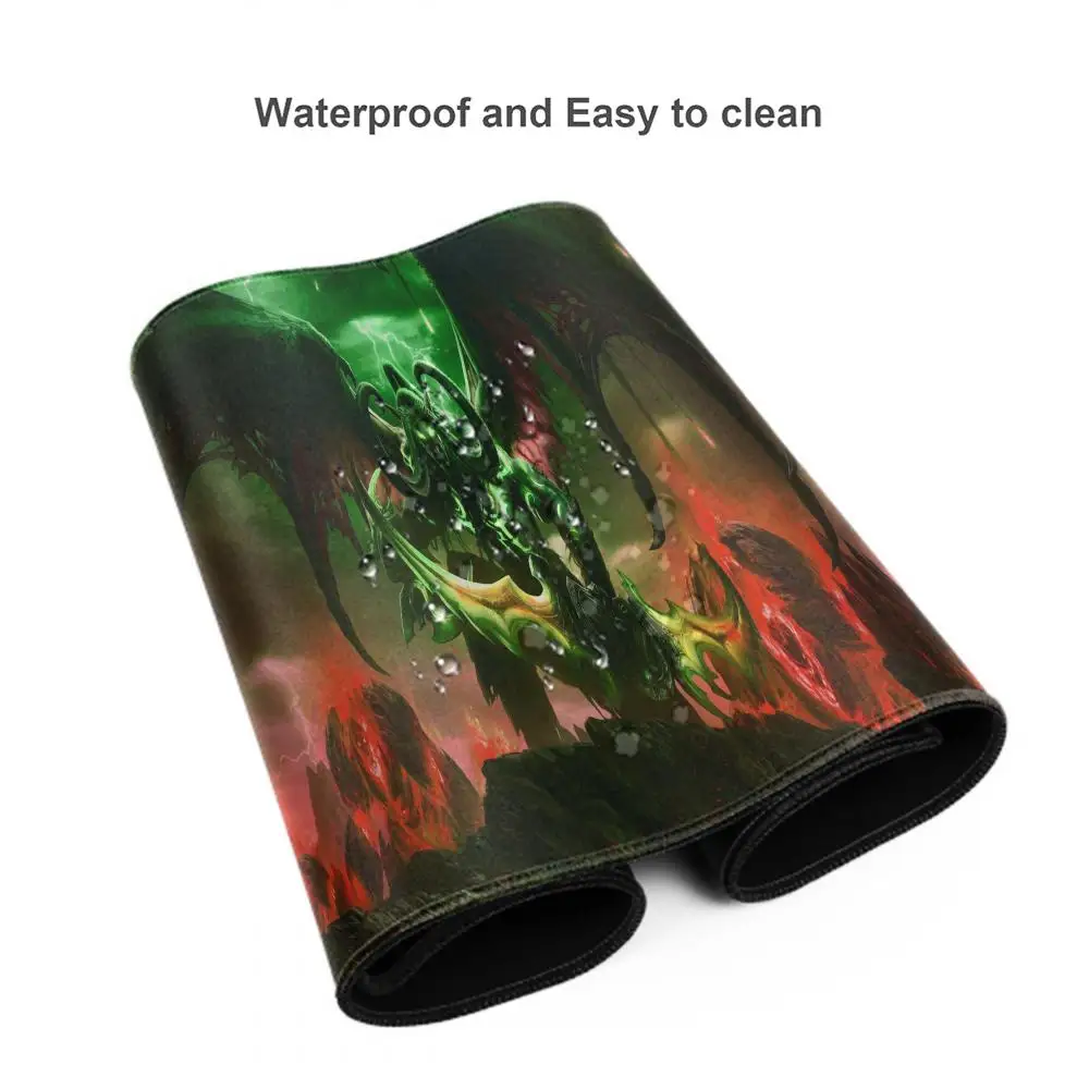 Lich König Mauspad Spiel Welt von Warcraft HD-Druck Gummi Gaming Mouse pad 80x30cm große Maus matte PC Gamer Wow Schreibtisch matte xxl