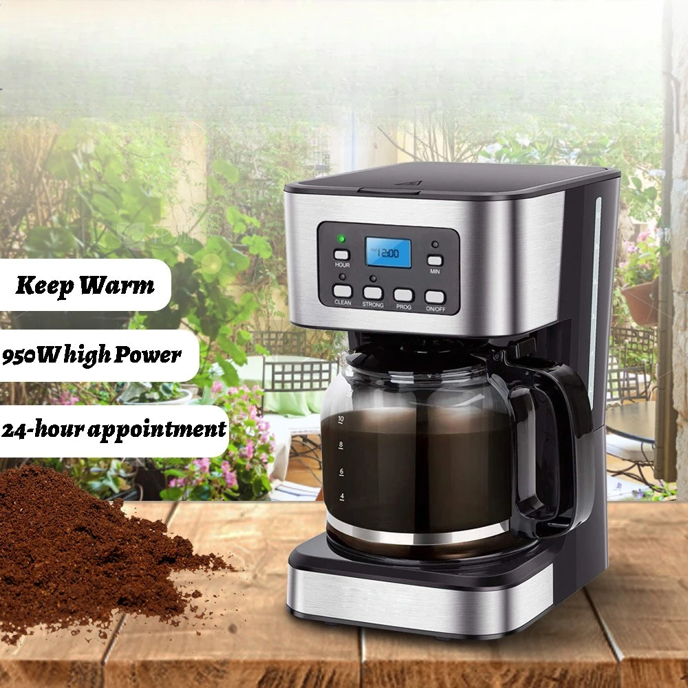 1.5L American drip coffee machine 24 hours reservation insulation function 950W