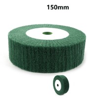 6/8inch Nylon Fiber Flap Wheels Polishing Buffing Wheel Scouring Pad Non-Woven Abrasive Buffing Grinding Disc For Angle Grinder