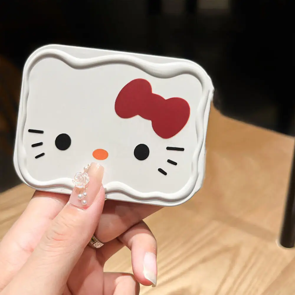 

Sanrio Hello Kitty Cute Folding Makeup Mirror Cartoon Kitty Cat Handheld Portable Vanity Mirrors Comb Mirror Makeup Mirror Gifts