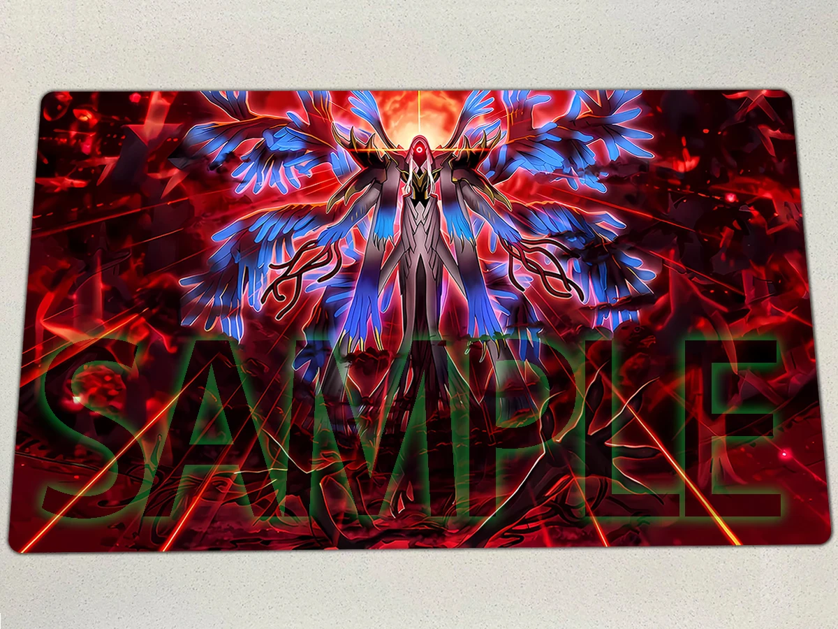 YuGiOh Playmat Hecahands Jauzah TCG CCG Mat えざる ヘカトンケイル ジャウザー Board Game Pad Trading Card Game Mat Mouse Pad Rubber Gaming Pad