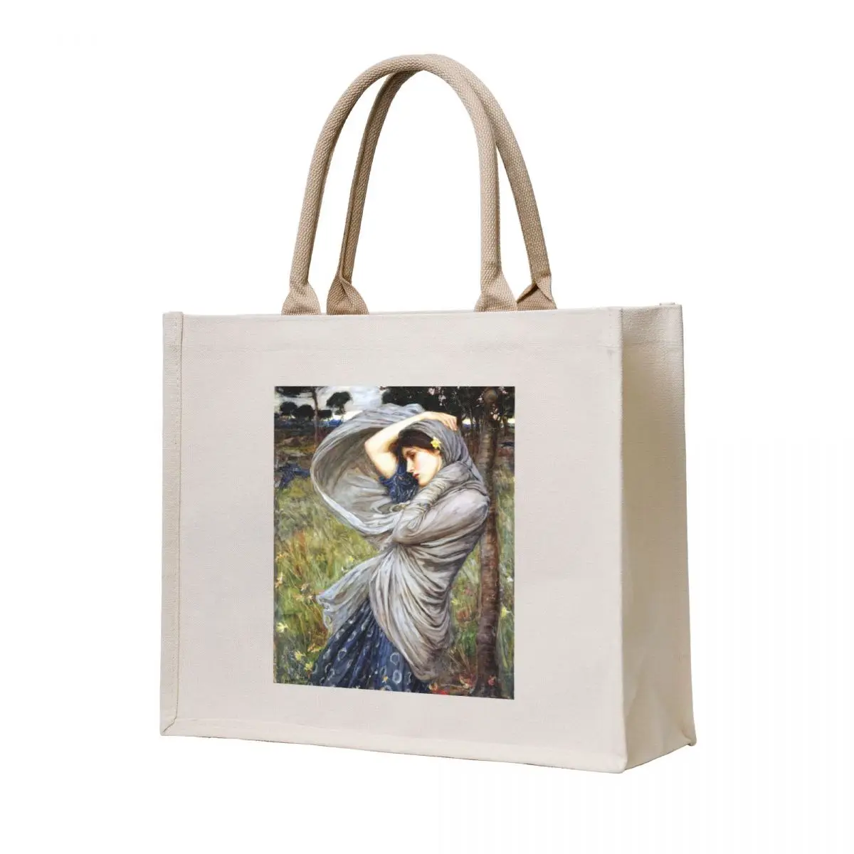 

Boreas - John William Waterhouse Tote Bag foldable reusable bag Big bag women Gift large size bags