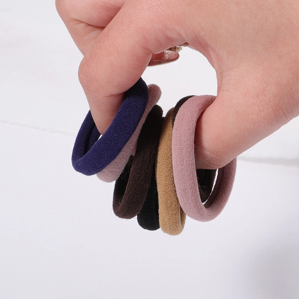 High Elastic Hair Bands for Women Girls Black Basic Hair Tie Headband Simple Ponytail Holder Headwear Hair Accessories