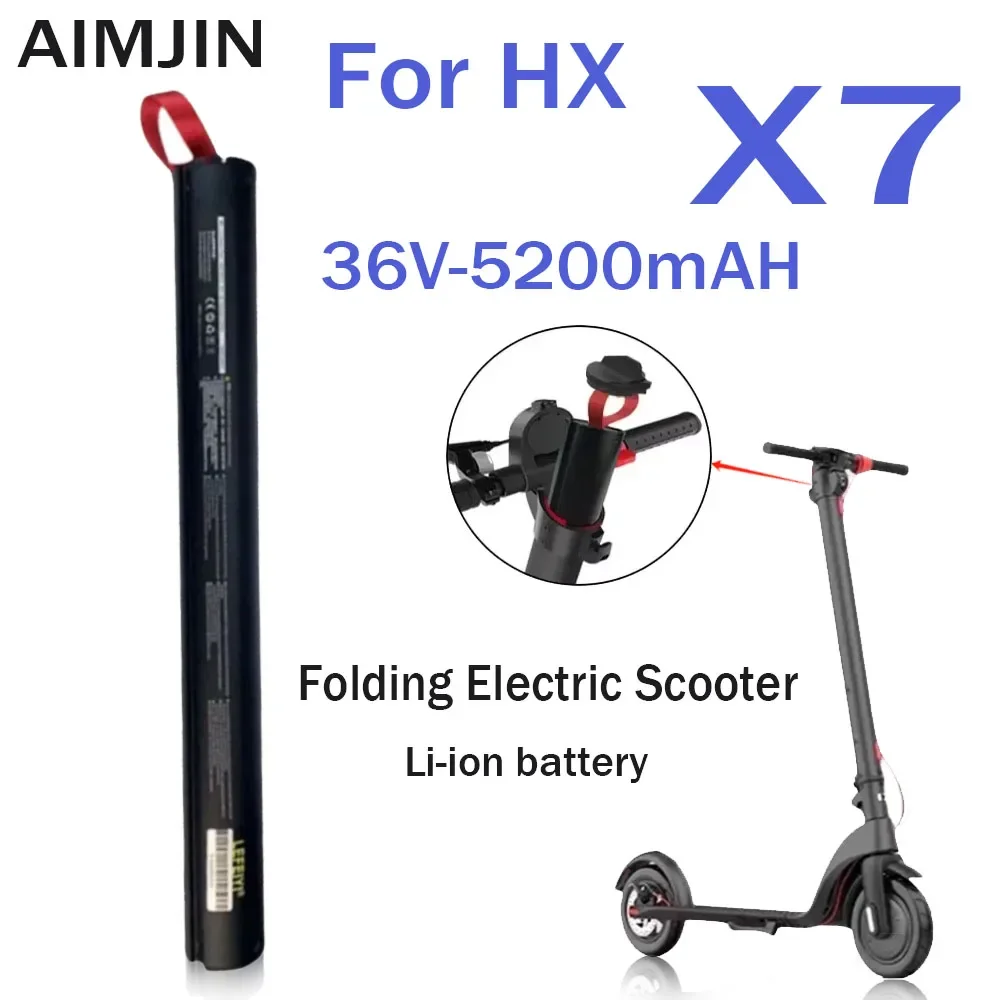 

Scooter Battery 36V For HX X7 foldable electric battery kick scooters 5200mAh Battery pack