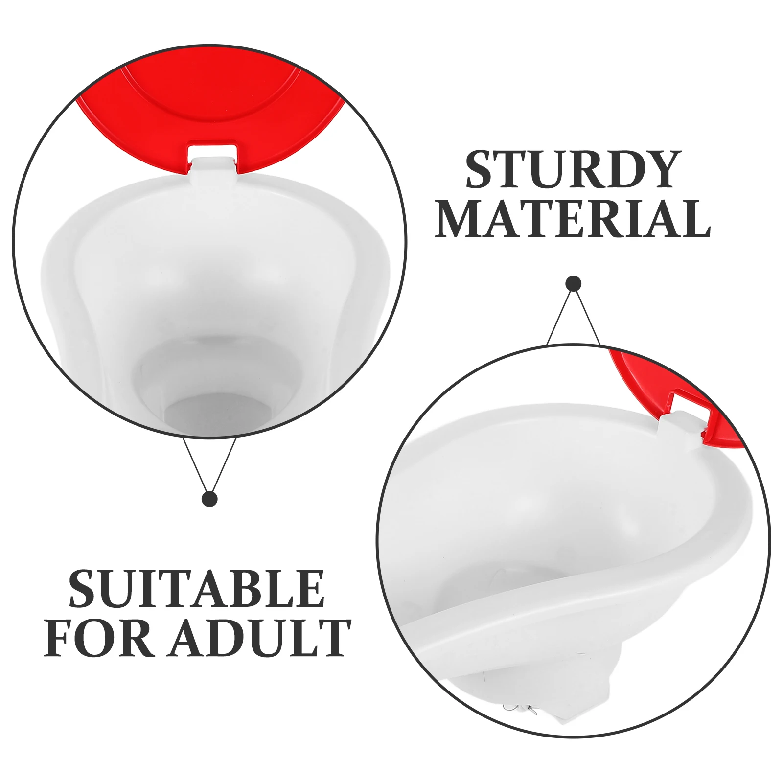 

Portable Toilet For Adults Temporary Squatting Bedpan Construction Site Outdoor Camping Emergency Home Durable Lightweight