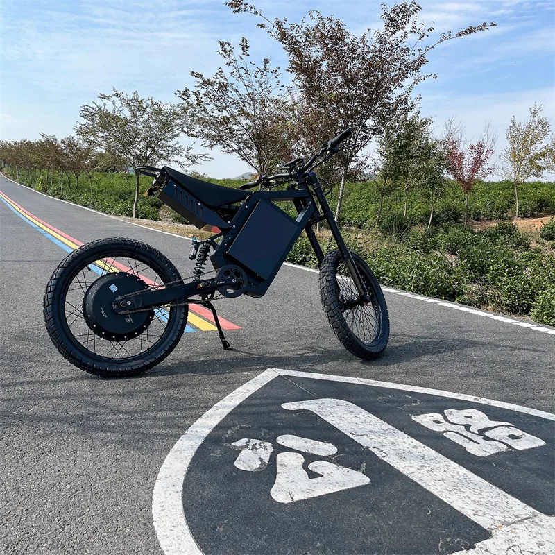CS20 Full Suspension High-Speed Mountain Dirt Bike Rear Hub Brushless Motor 72V Lithium Battery Power Supply For City Climbing