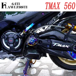 FLAWLESSTI Gr5 Titanium Bolt Windshield Handle Bar Mirror Lever Front Fork Fender Bolt For Yamaha Tmax 560 530 2015-2024