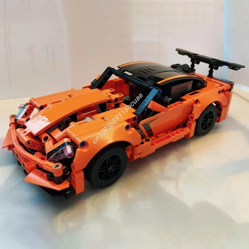 ตัวต่อ MOC เชฟโรเลต คอร์เวทท์ 504 ชิ้น ของเล่นแบบประกอบเอง รุ่นเทคนิค ของขวัญคริสต์มาส DIY ของเล่นเสริมสร้างความคิดสร้างสรรค์ ของขวัญวันเกิดสำหรับเด็ก