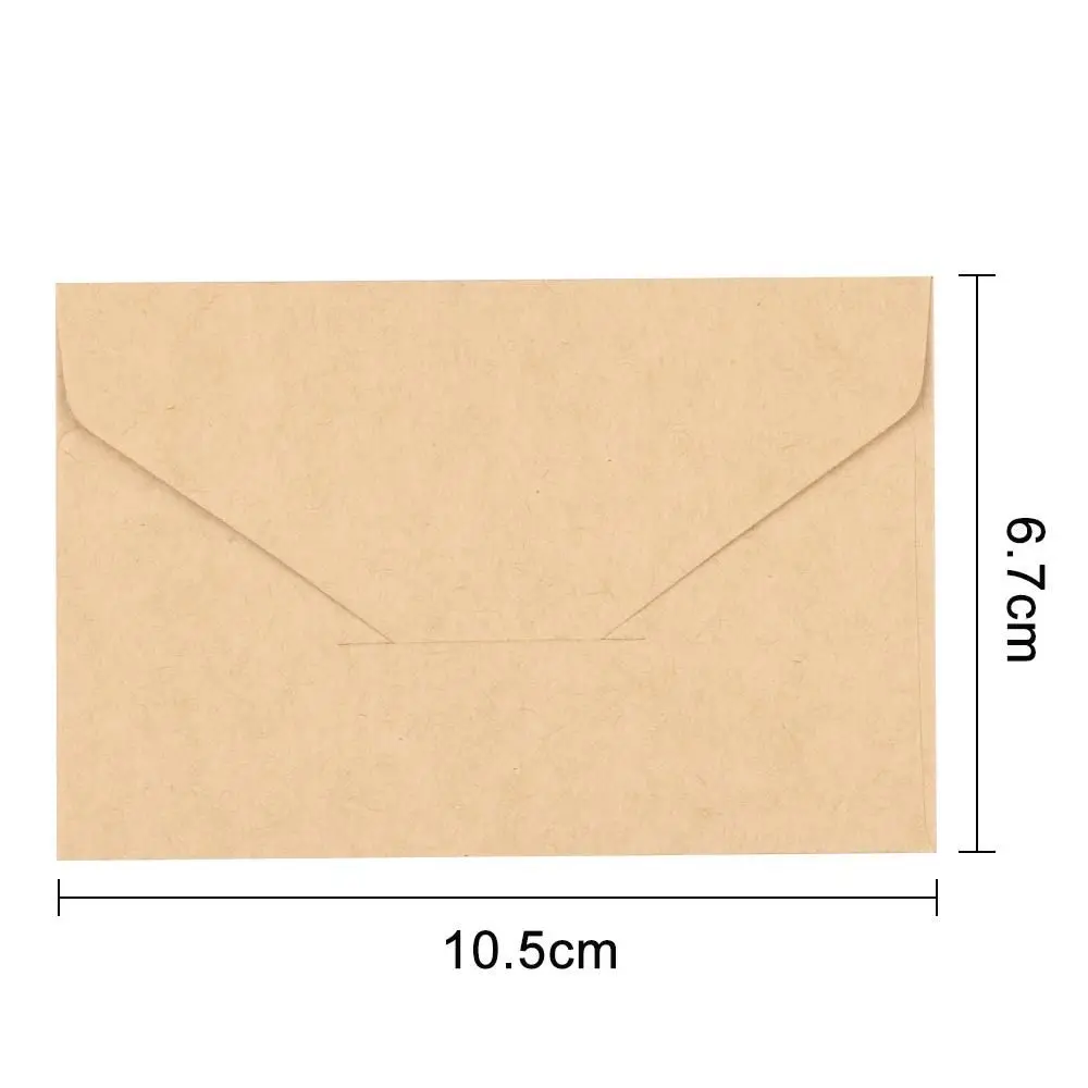 20 Pcs/Set Business Gift Mini Series Retro Stationery Paper Mailer Kraft Paper Business Card Storage Western Envelope