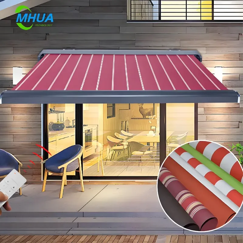 Premium Retractable Outdoor Awning Sun Shade Canopy with UV Protection Waterproof Adjustable Design for Patio Garden Events