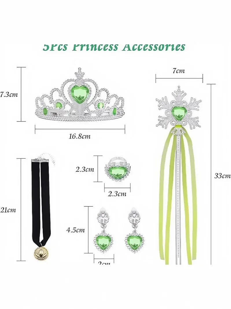 2025Halloween Robe de danse de Princess Cosplay pour filles vertes