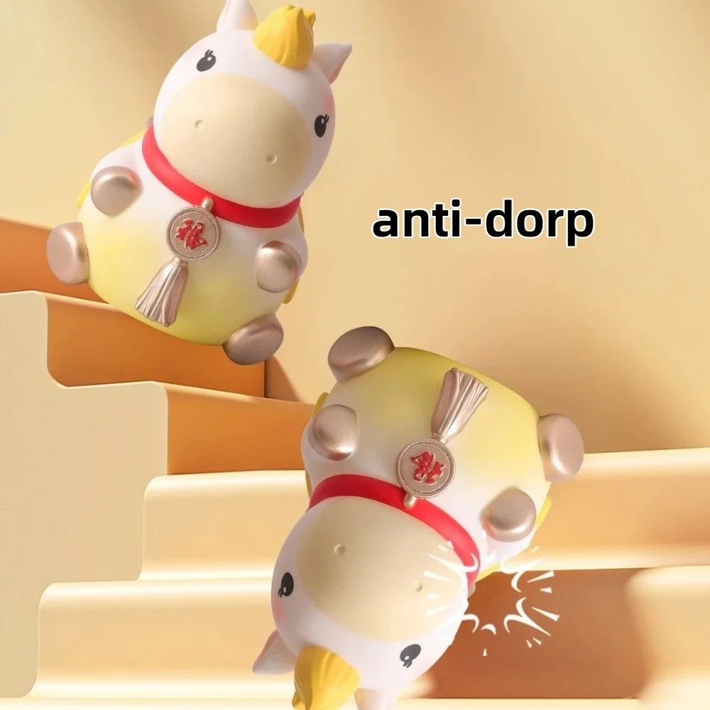 กระปุกออมสินรูปม้า ป้องกันการตกแตก ความจุขนาดใหญ่ ลายการ์ตูนม้า ของตกแต่งบ้าน