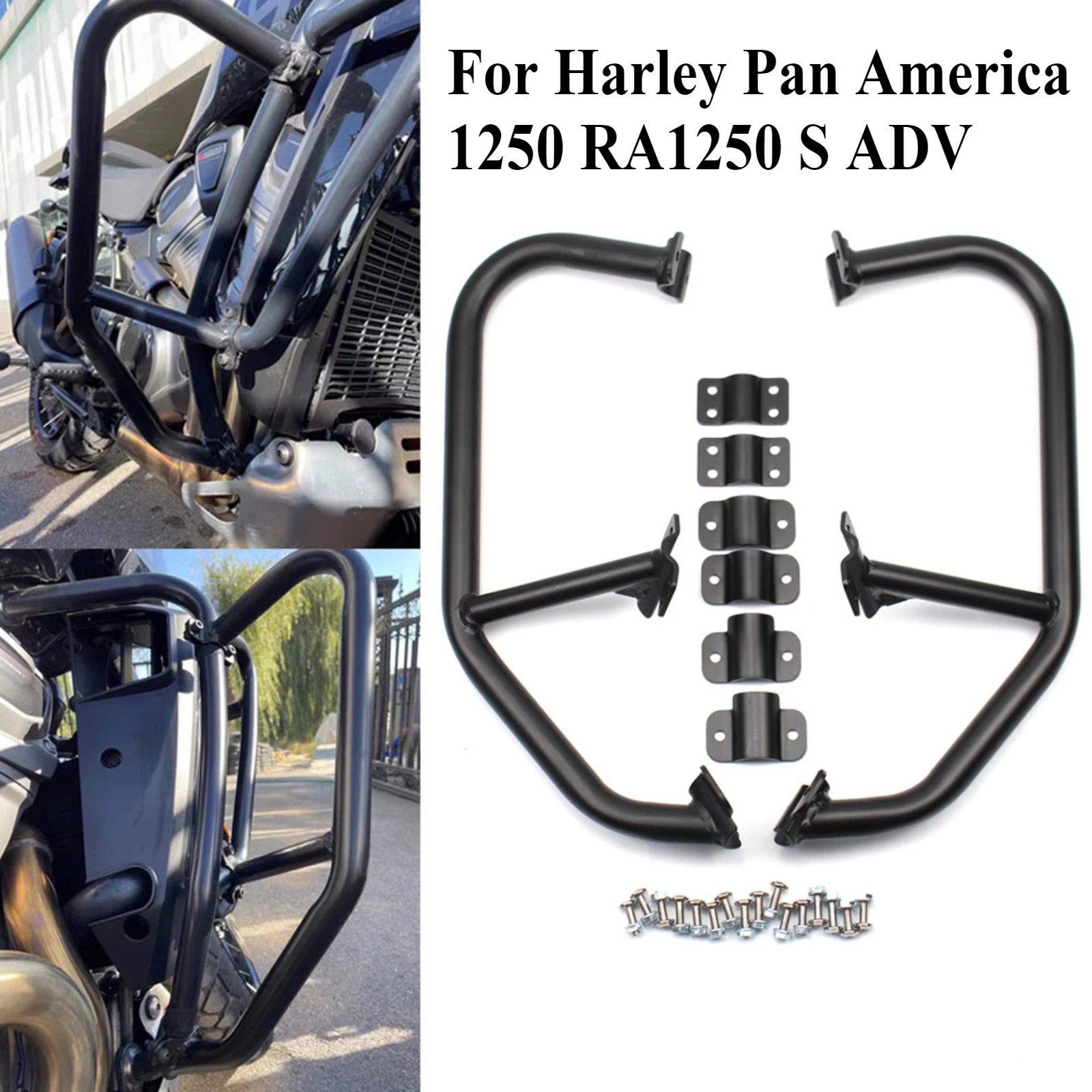 

For Harley Pan America 1250 RA1250 S ADV 2021-2022 Motorcycle Engine Guard Crash Bar Anti-Fall Protector Bumper Accessories