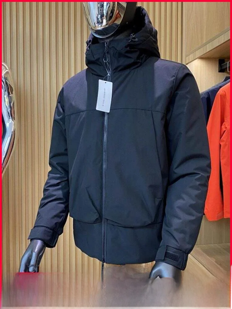 

Waterproof Windproof Outdoor Tech Warm Cotton Jaet for Men Casual Hooded Zipper Closure Polyester Fabric Long Sve Youth ...