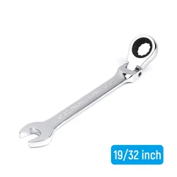 1pc 19/32 Inch Imperial Size Ratchet Wrench Spanner Flexible Head Universal Hand Tools Car Repair Tool