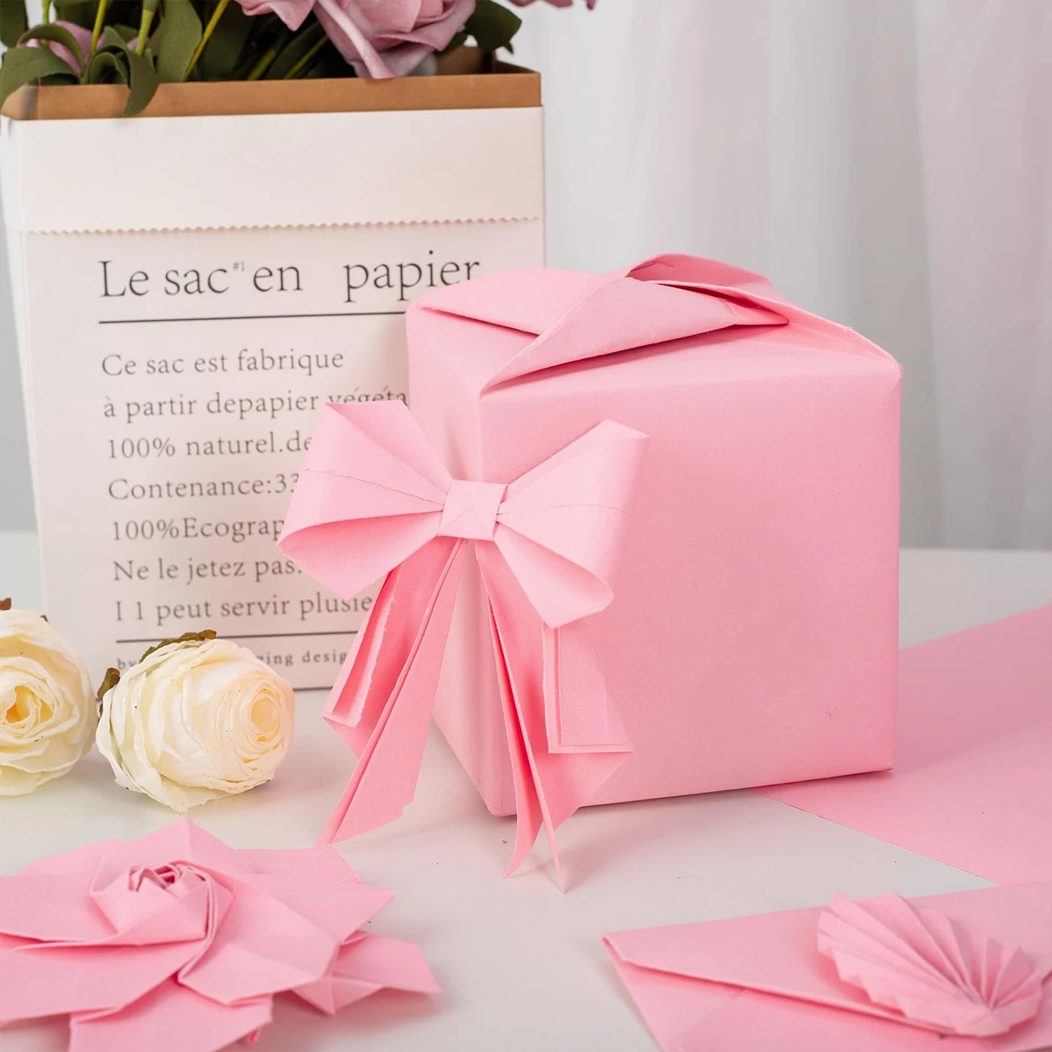 Pink10m   Kraft Paper Roll - Ideal for Gift Wrapping Paper, Packing, Moving,Shipping, Parcel, Wall Art, Crafts, Bulletin Boards