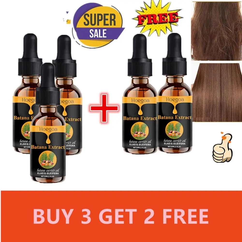 

5pcs Natural Batana Oil Repair Hair Essence Treatments Moisturize And Repair Hair Root Promotes Hair Wellness Enhances Hair Care