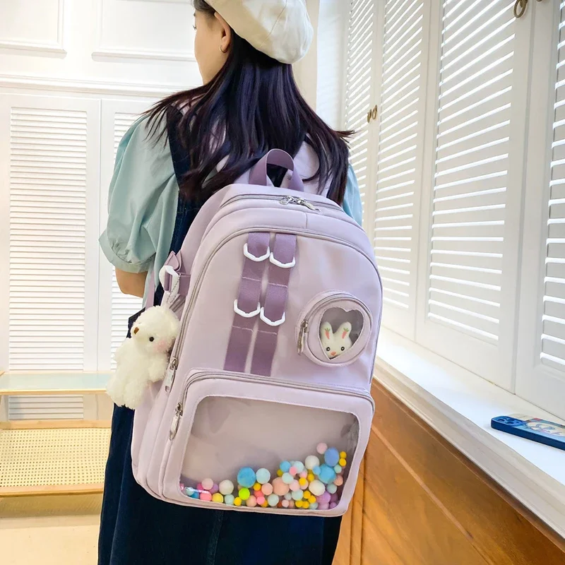 Zaino per scuola primaria zaino per ragazze zaino leggero per bambini zaino impermeabile Kawaii zaino di grande capacità