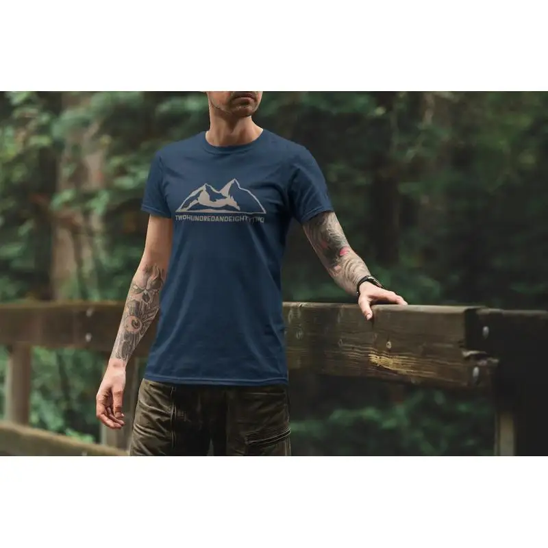 Camiseta Munro divertida Hill Walking Trekking para hombre estampado de montaña ensacado al aire libre