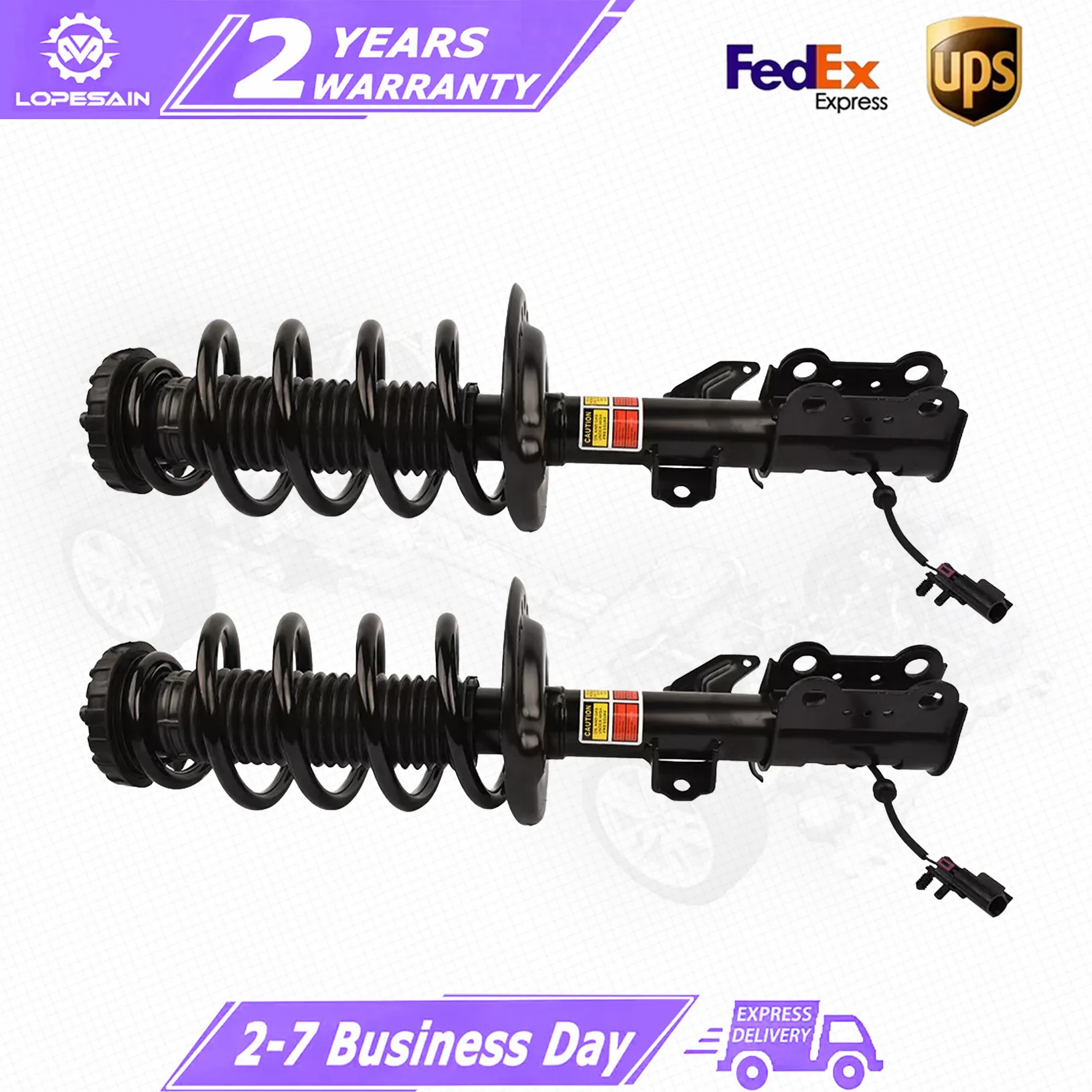 Pair For Front Right/Left Shock Absorber Strut Assembly for Cadillac SRX 2010-2016 w/ Electric 22793800 20834664 20884458