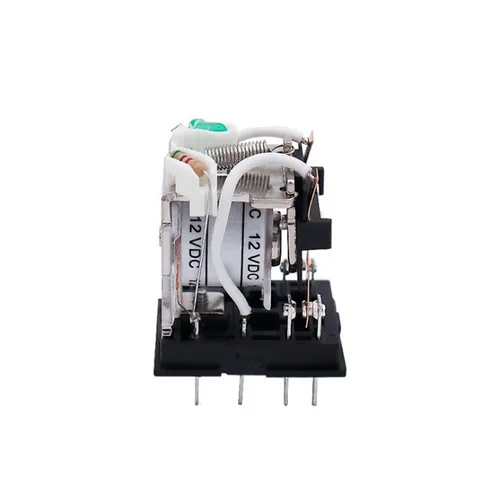Imagen 2 del producto Bobina en miniatura Generalel, interruptor de relé intermedio electromagnético con base HH52P 53P 54P LED 6/12/24VDC 110/220VAC MY2NJ/3NJ/3NJ