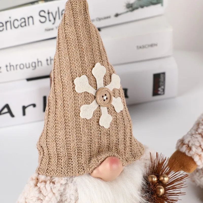 

Chirstmas Coffee Color Faceless Doll Xmas Rudolph Ornaments Kids Favors Merry Christmas Decor 2025 Natal Happy New Year 2026