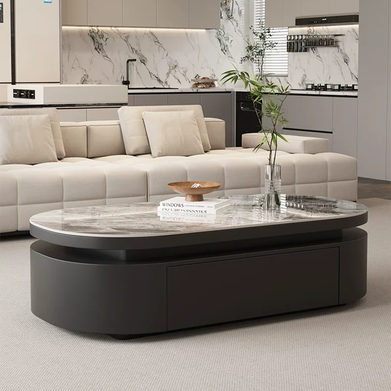 Drawers Luxury Coffee Table Modern Organizer Living Room Designer Storage Side Table Moving Couchtisch Chinese Style Furniture