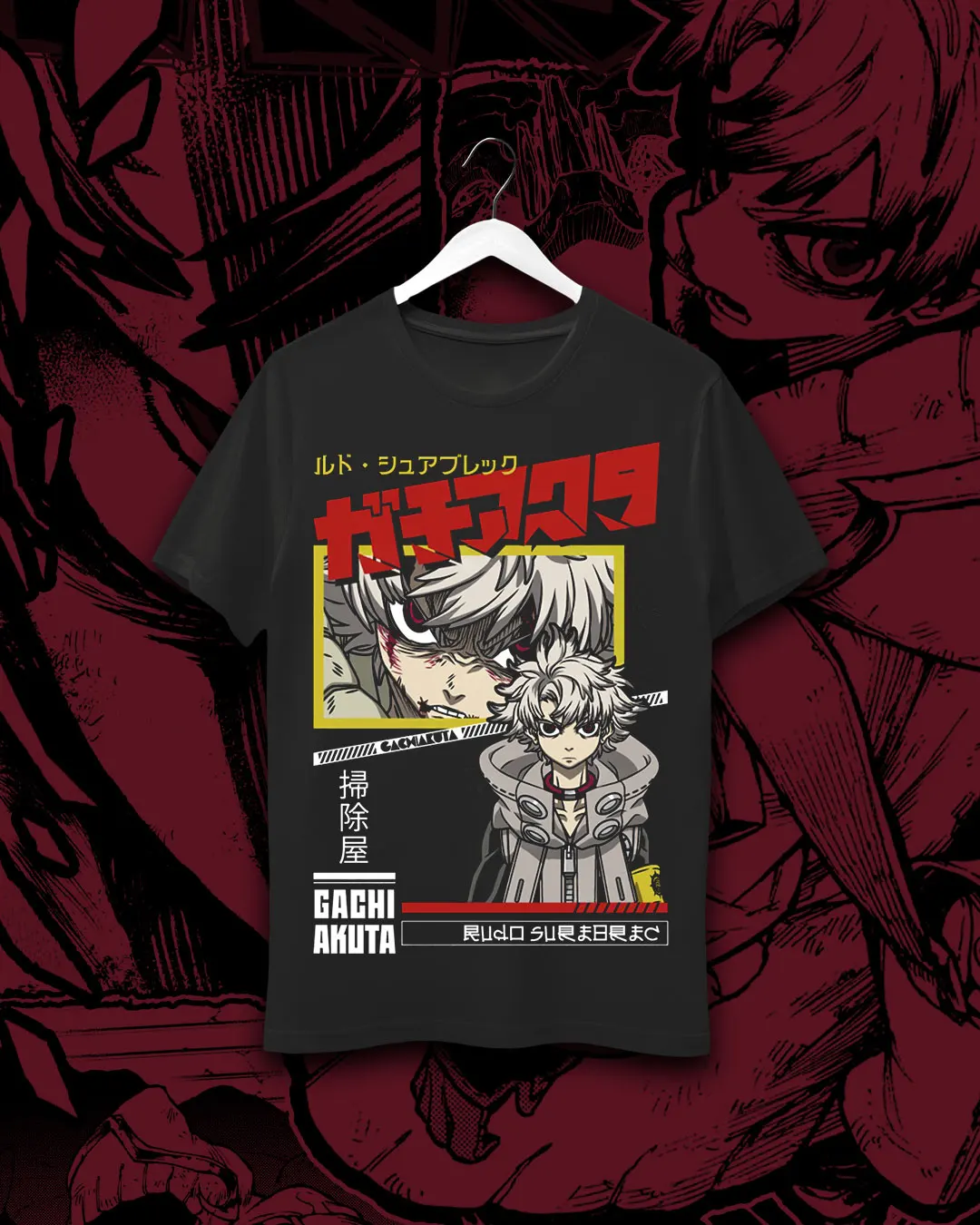 Gachiakuta Rudo T Shirts Männer Übergroße Y2k Baumwolle Kurzarm Anime Manga T Harajuku Street Hip Hop Weiblich Männlich Kleidung