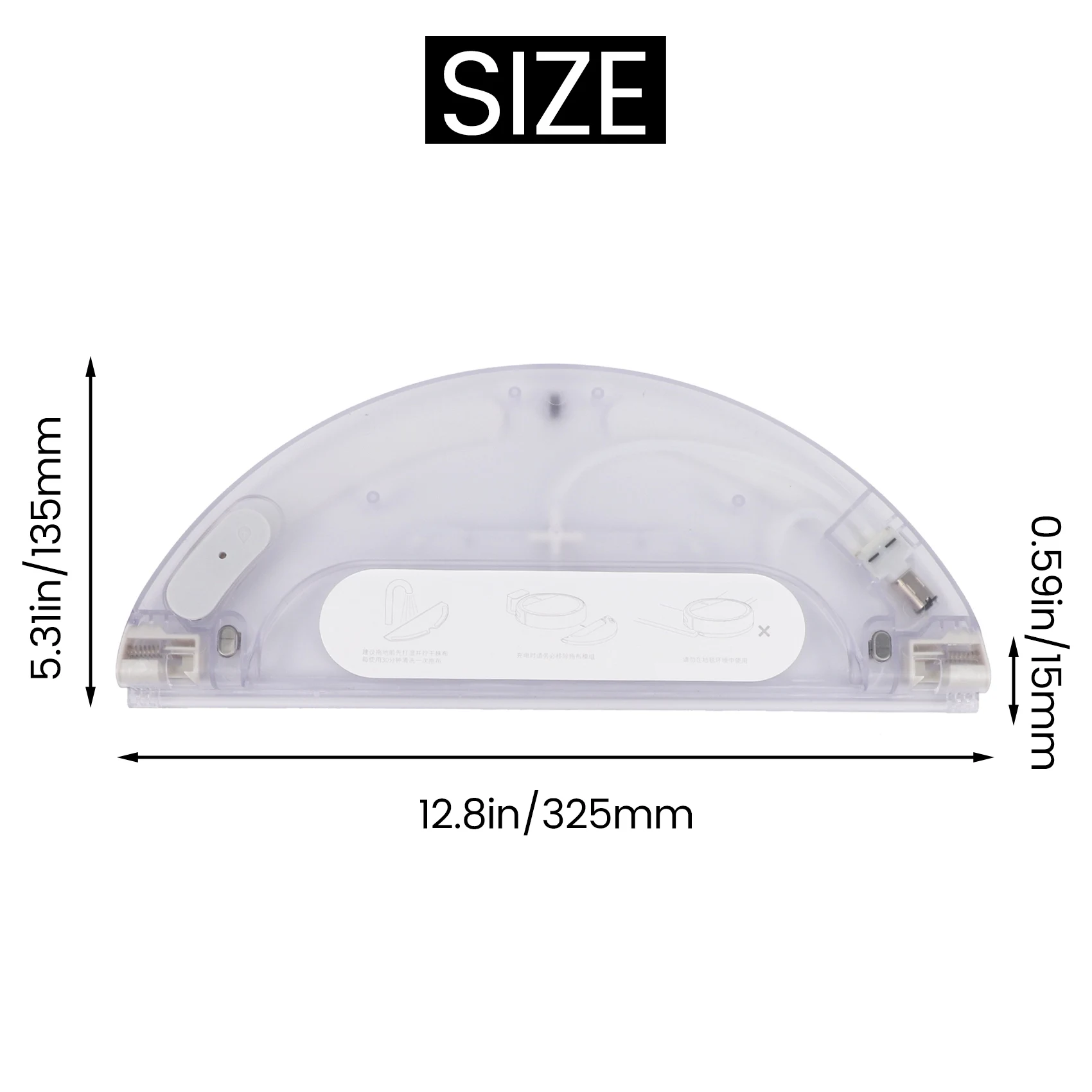 قطع غيار مكنسة كهربائية روبوت ، قماش تنظيف خزان المياه ، تركيب لـ Mijia Mi من شومي ، 1C ، ممسحة برو ، المنزل ، 3 *