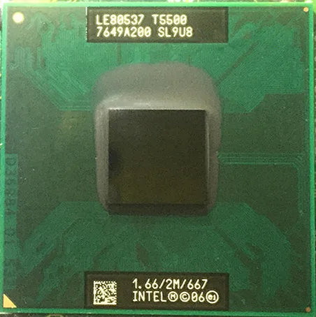 LE80537 T5500 SL9U8 1,66/2M/667 BGA Chipset usado