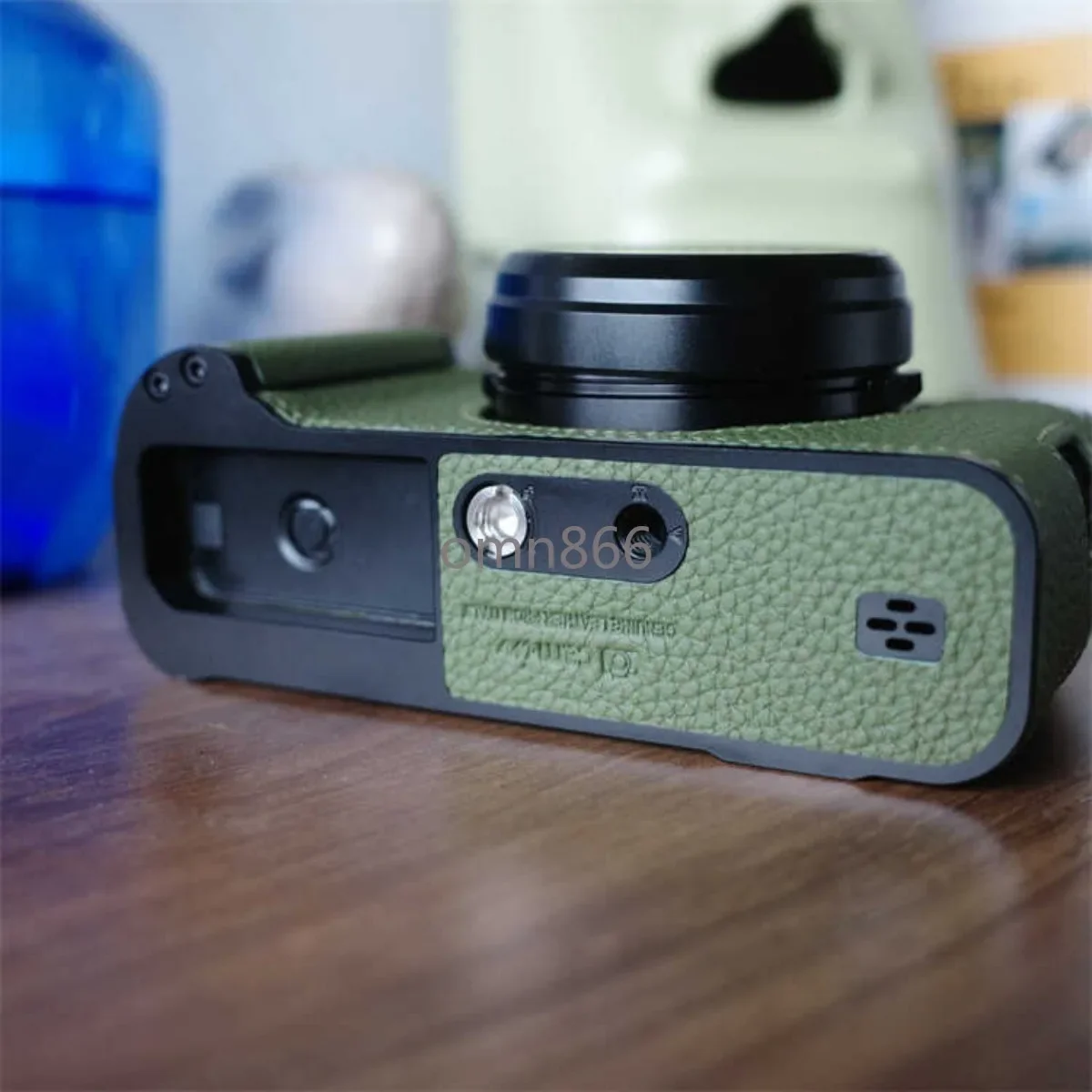 Kamera-Lederhüllen, halbe Taschen, Schutzhüllen, Retro-Kamerazubehör mit handgefertigter Basis aus echtem Leder für Fuji X100Vi