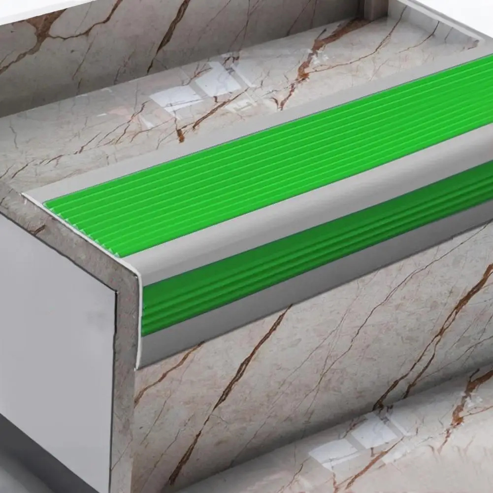 100CM Non-Slip Stair Nosing L-Shape Staircase Step Tread Stair Edge Protector Waterproof Indoor Outdoor Stair Nose Molding