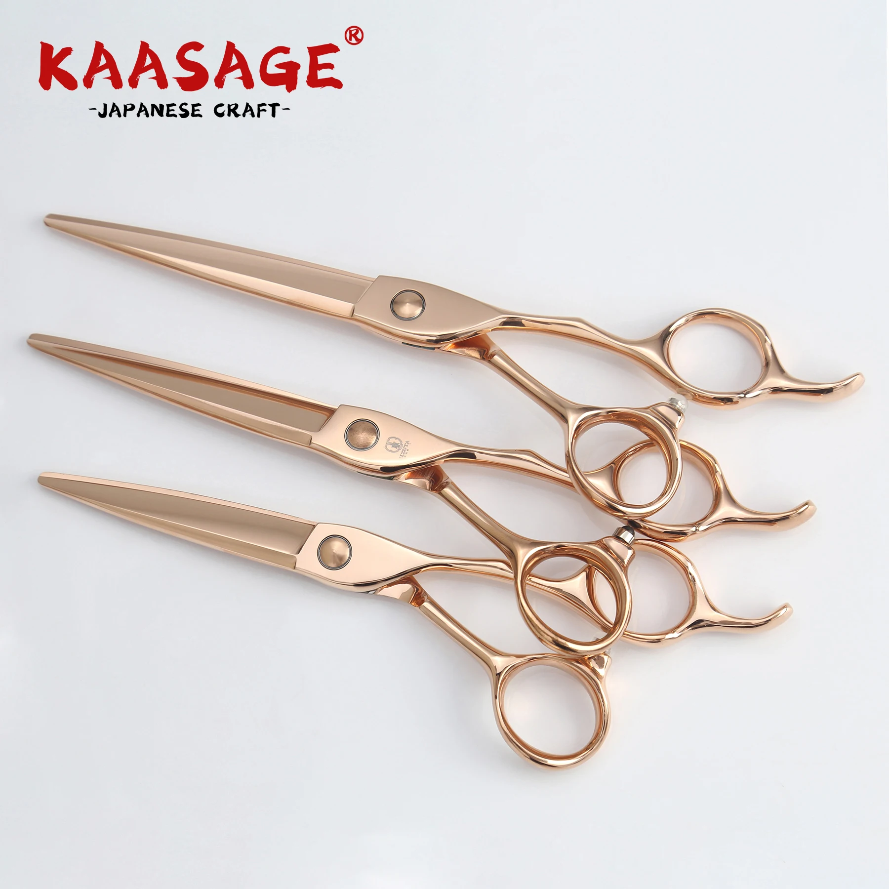 Rose Gold Professional  Vg10 Hairdressing Cutting Barber Scissors Premium Quality Hair Scissors
