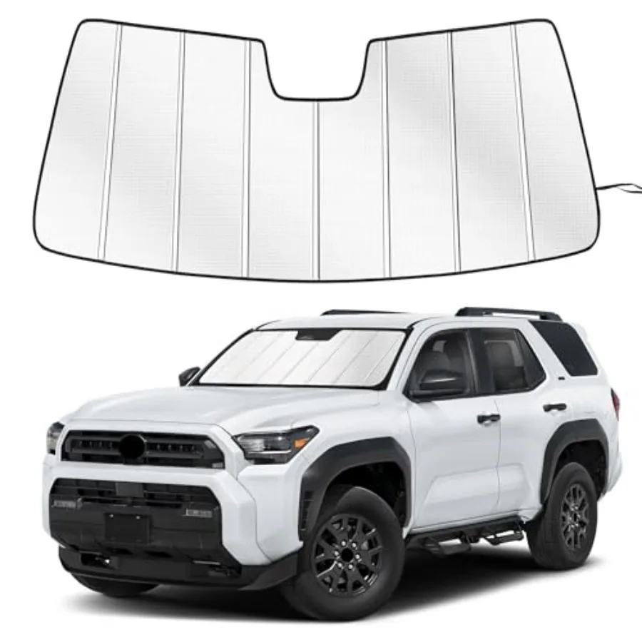 

Windshield Sun Shade for Toyota 4Runner 2020-2025 Custom Fit Accordion Folding Design Window Sunshade Car Accessories, Full Cov