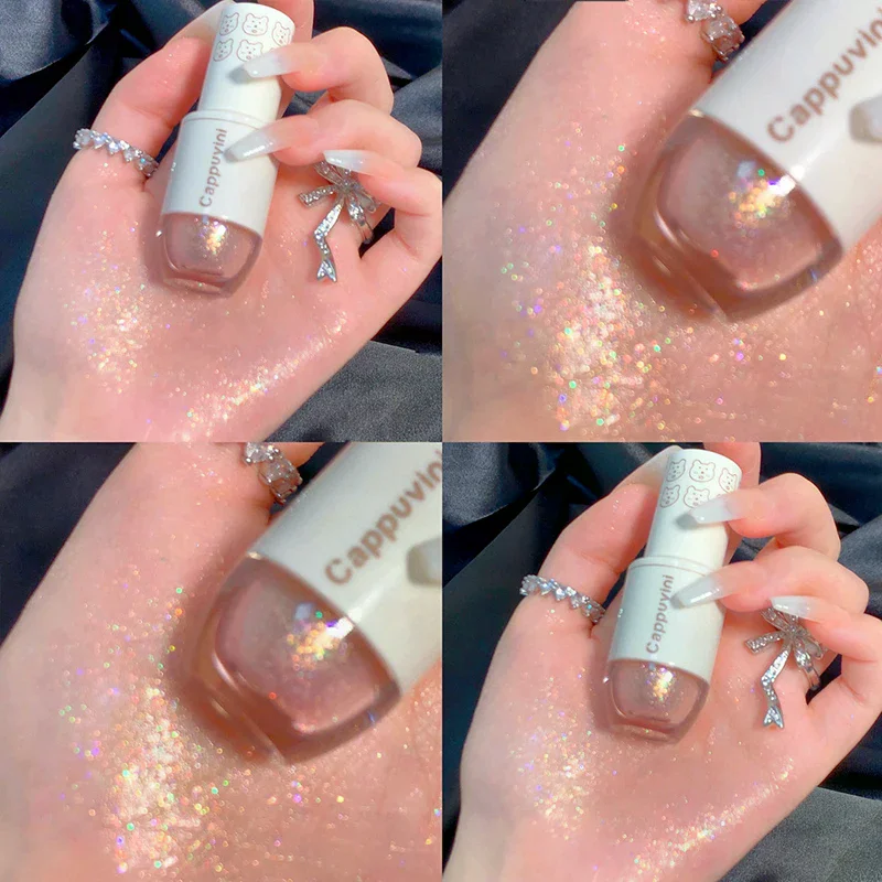 Bear Bowling Ball Teardrop Liquid Eyeshadow Eye Makeup Lying Silkworm Pearl Super Sparkle High Gloss Glitter Fine Glitter Powder