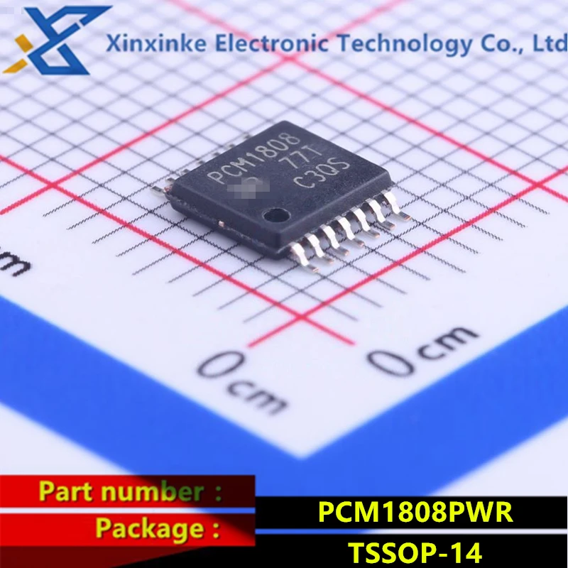 5PCS PCM1808PWR PCM1808 TSSOP-14 CI audio Convertitore A/D CI Sgl-ended Ana Ingresso 24B 96kHz Stereo ADC Brand New Original