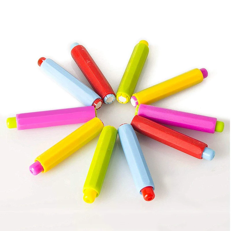 5X Chalk Holder Case Cover for Plastic School Adjustable Replacement Chalk Cover color random