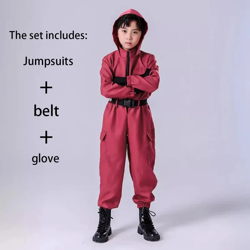 أزياء تنكرية مخصصة ملابس الأطفال بذلة حمراء للرجال والنساء سراويل تقليدية أداء المسرح أزياء الهالوين؛ 6