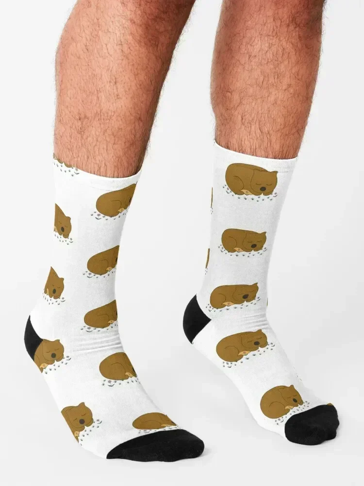Wombat Dreaming Socks golf hip hop cool warm winter Socks For Women Men's