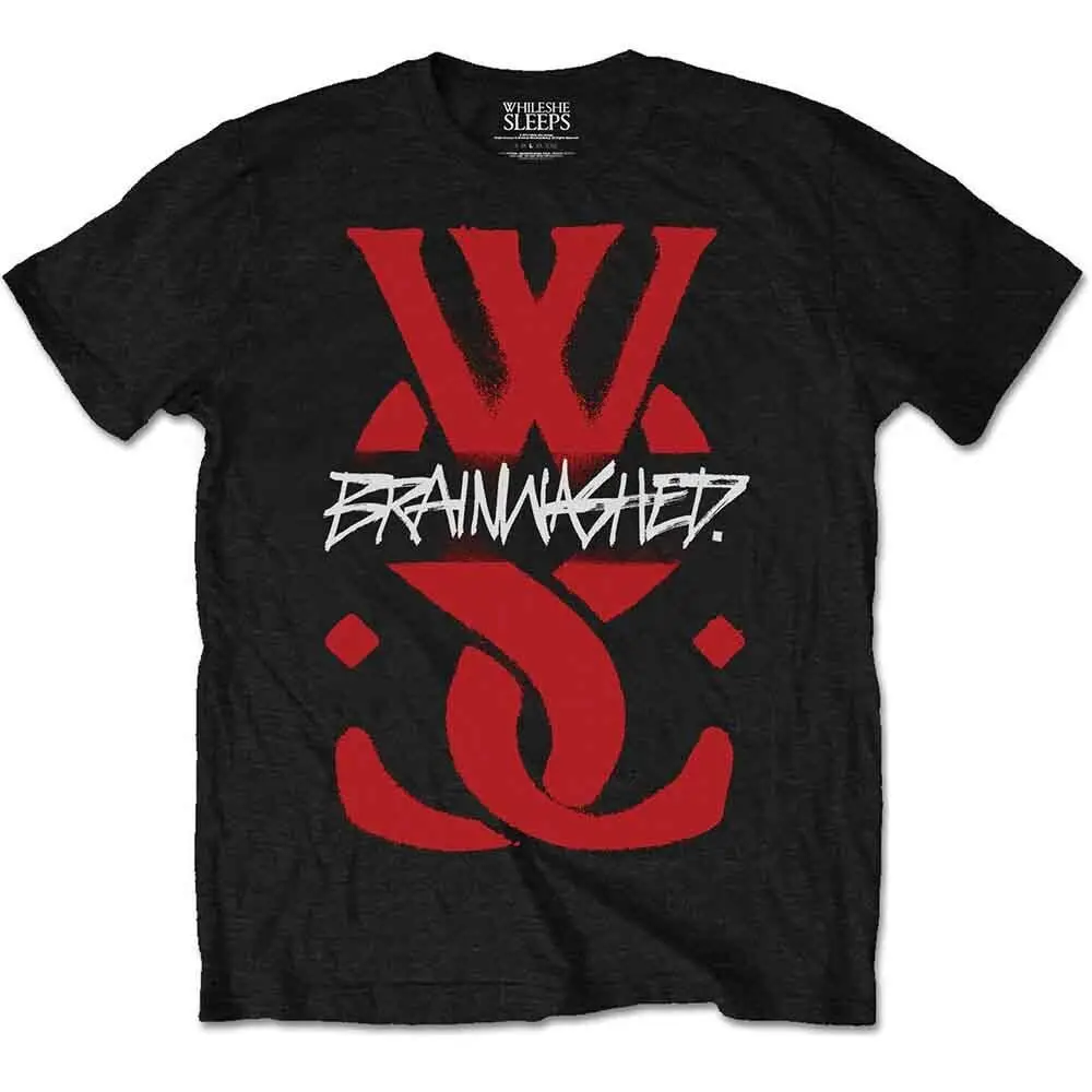 While She Sleeps T Shirt Brainwashed Logo Official New