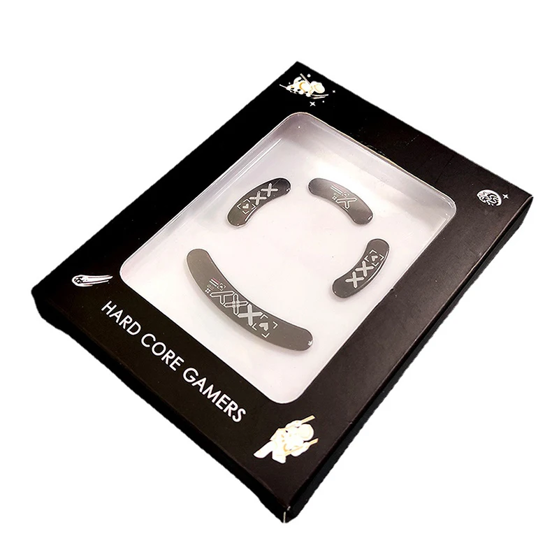 1 Pack Glass Mouse Skates Glide Feet Pads Mouse Feet Sticker For G Pro Wireless Rounded Curved Edges Game Mouse Accessories