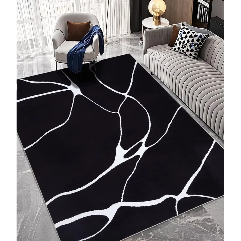 Abstract Handmade Carpet 6ft by 9ft Carpets Stain-Resistant Rug Lux Modern Living Room Rugs