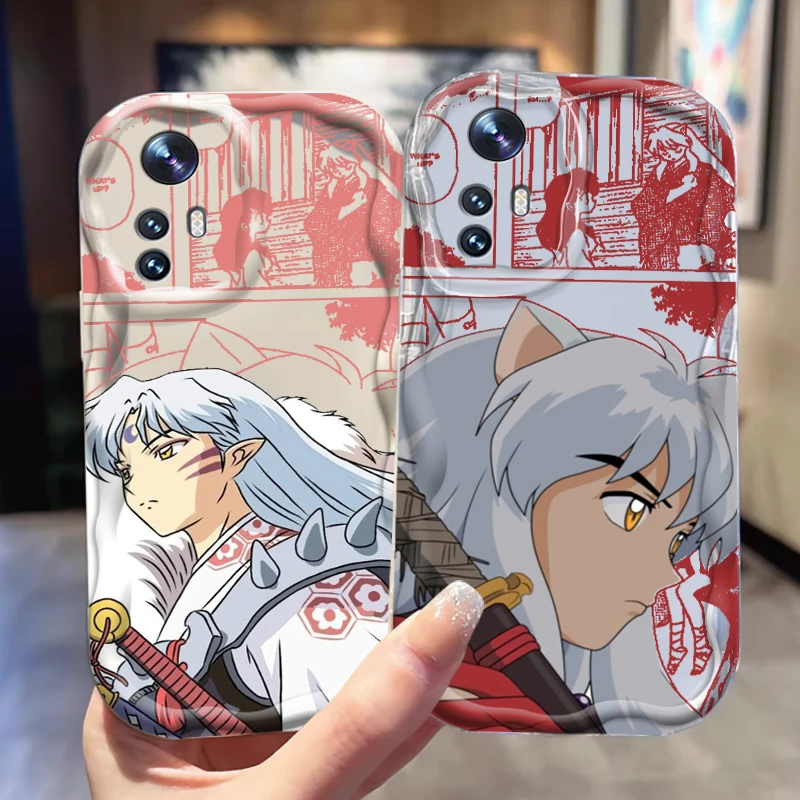 

Inuyasha Anime Popular Art For Xiaomi Mi 14 12 12T 11 Lite Poco M6 X6 X5 X4 X3 M3 F4 Pro GT NFC 5G Wave Oil Back Phone Case