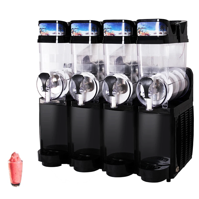 Commercial Slush Machine Double Three 15L * 3 Ice Slusher Granita Machine Snow Melting Machine Smoothie Maker
